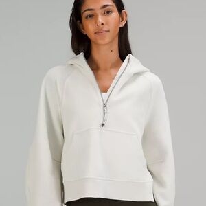 Lululemon Women’s Half-Zip Hooded Pullover Sweatshirt - Cream